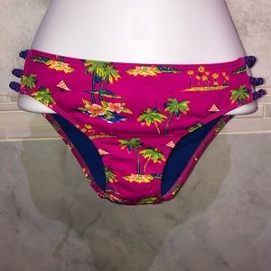 Hollister Floral Printed Cheeky Bikini Bottom